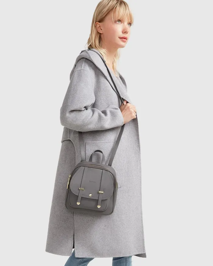 Women Coats and Jackets Belle and Bloom Walk This Way Wool Blend Oversized Coat 8211 Grey