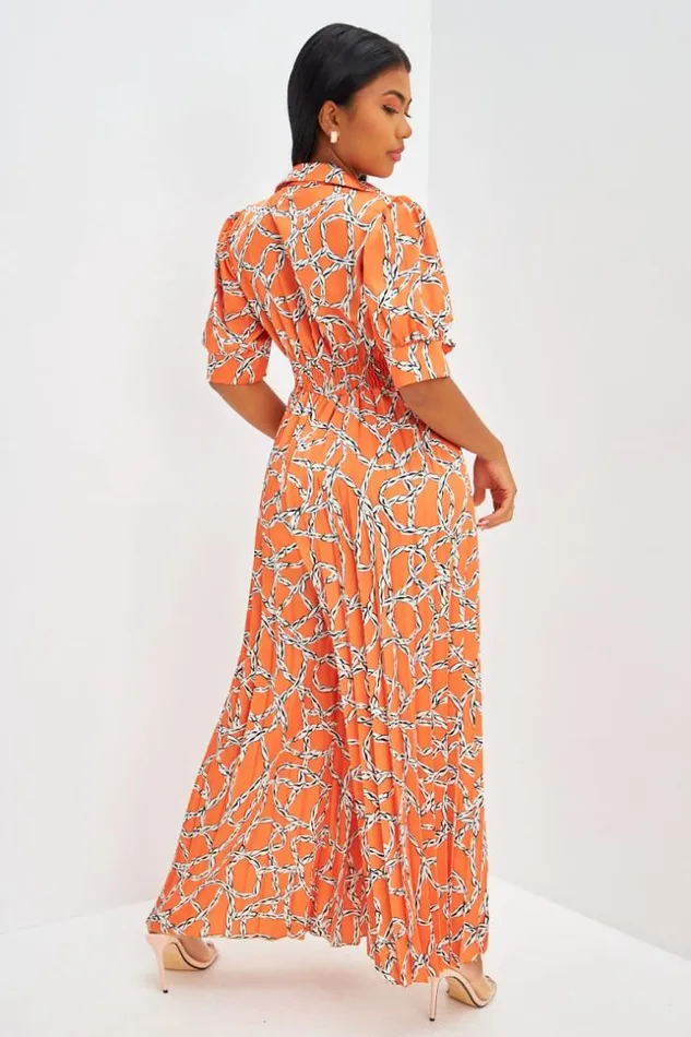 Women CombiPantalon Satine Motifs Cordes Orange Orange Brentiny Paris Playsuits Women CombiPantalon Satine Motifs Cordes Orange Orange Brentiny Paris Playsuits