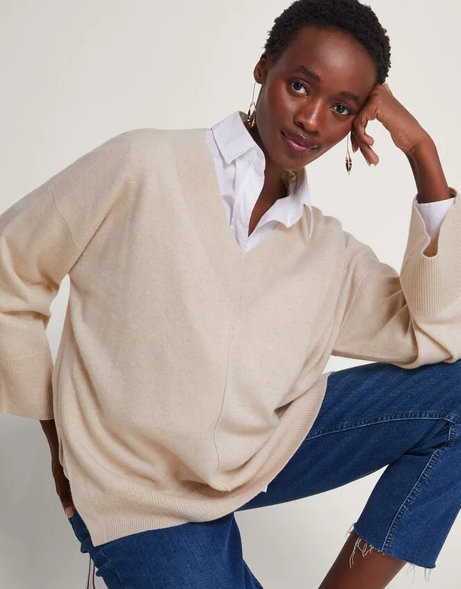 Women Coni Cashmere Jumper Natural Monsoon Casualwear