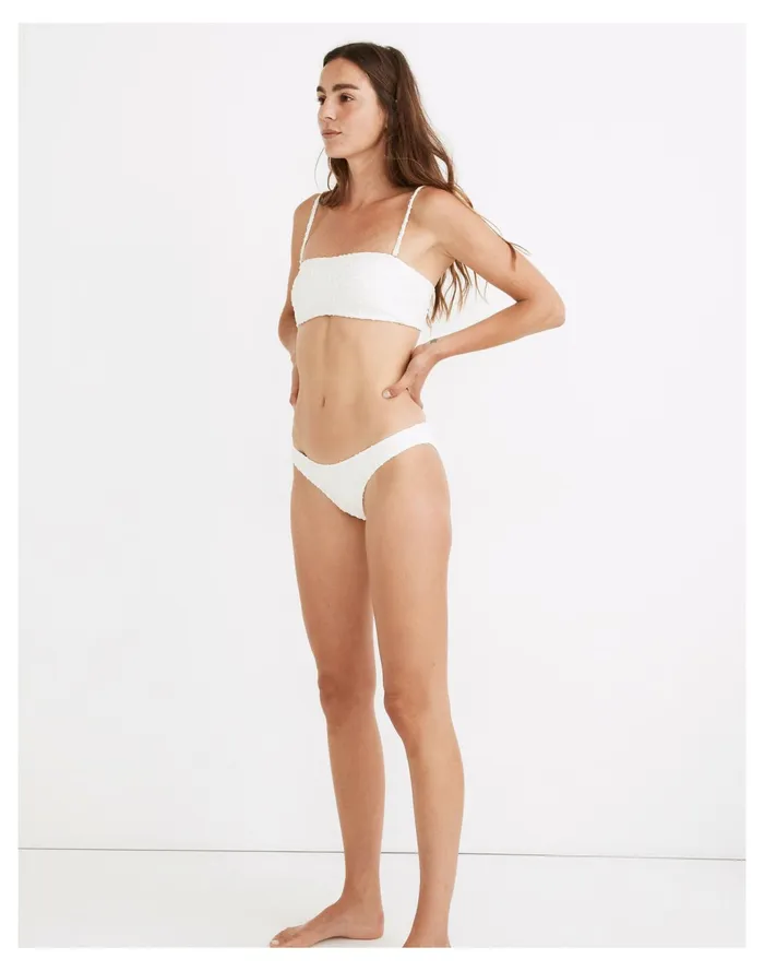 Women Curved Waist Bikini Bottom In Bold Squiggles Jacquard Lighthouse Madewell Swim Women Curved Waist Bikini Bottom In Bold Squiggles Jacquard Lighthouse Madewell Swim