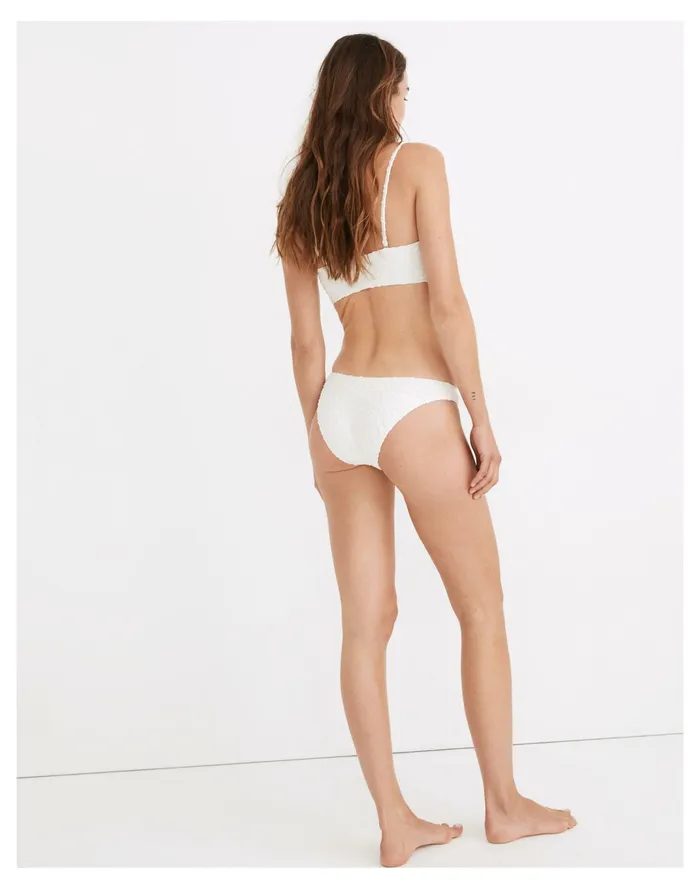 Women Curved Waist Bikini Bottom In Bold Squiggles Jacquard Lighthouse Madewell Swim Women Curved Waist Bikini Bottom In Bold Squiggles Jacquard Lighthouse Madewell Swim