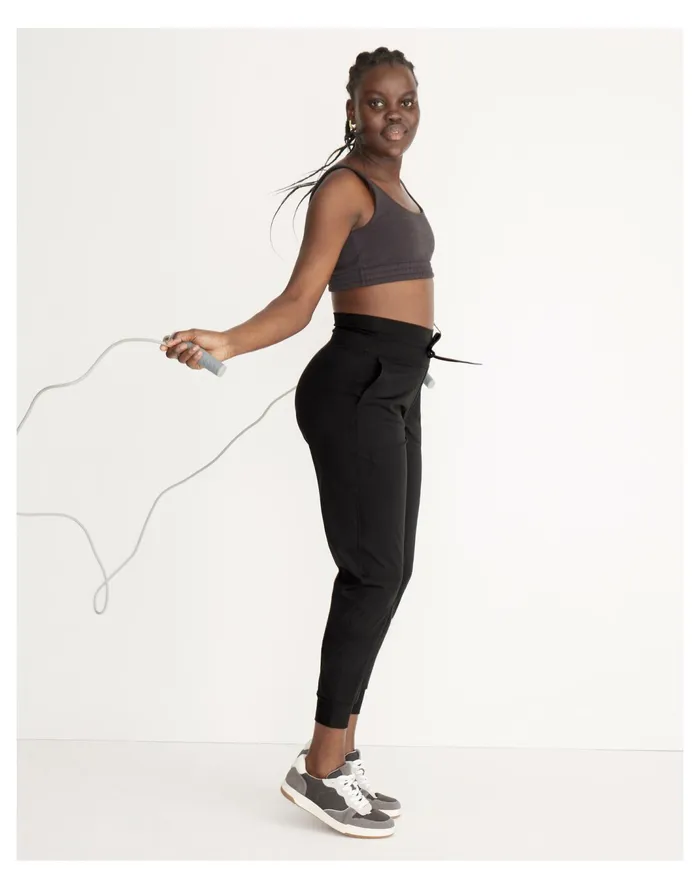 Women Curvy MWL Flex Skinny Joggers True Black Madewell Activewear Women Curvy MWL Flex Skinny Joggers True Black Madewell Activewear