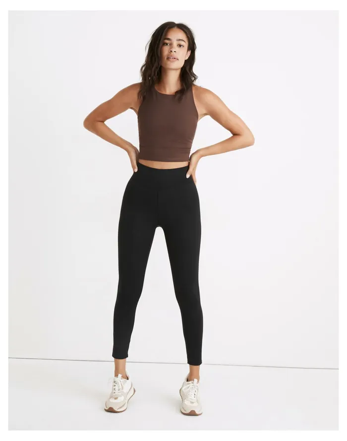 Women Curvy MWL Form High Rise 25034 Leggings True Black Madewell Activewear