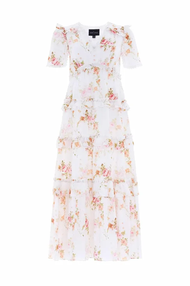 Women Day Dresses Needle and Thread Trailing Blooms Cotton Lace Ankle Gown Multi Women Day Dresses Needle and Thread Trailing Blooms Cotton Lace Ankle Gown Multi
