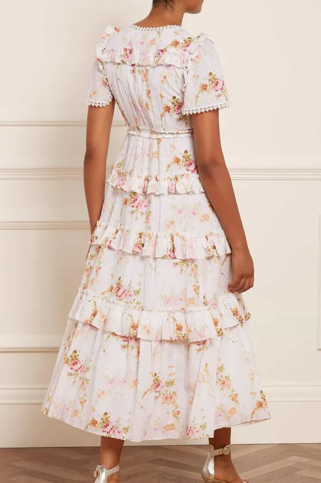 Women Day Dresses Needle and Thread Trailing Blooms Cotton Lace Ankle Gown Multi Women Day Dresses Needle and Thread Trailing Blooms Cotton Lace Ankle Gown Multi