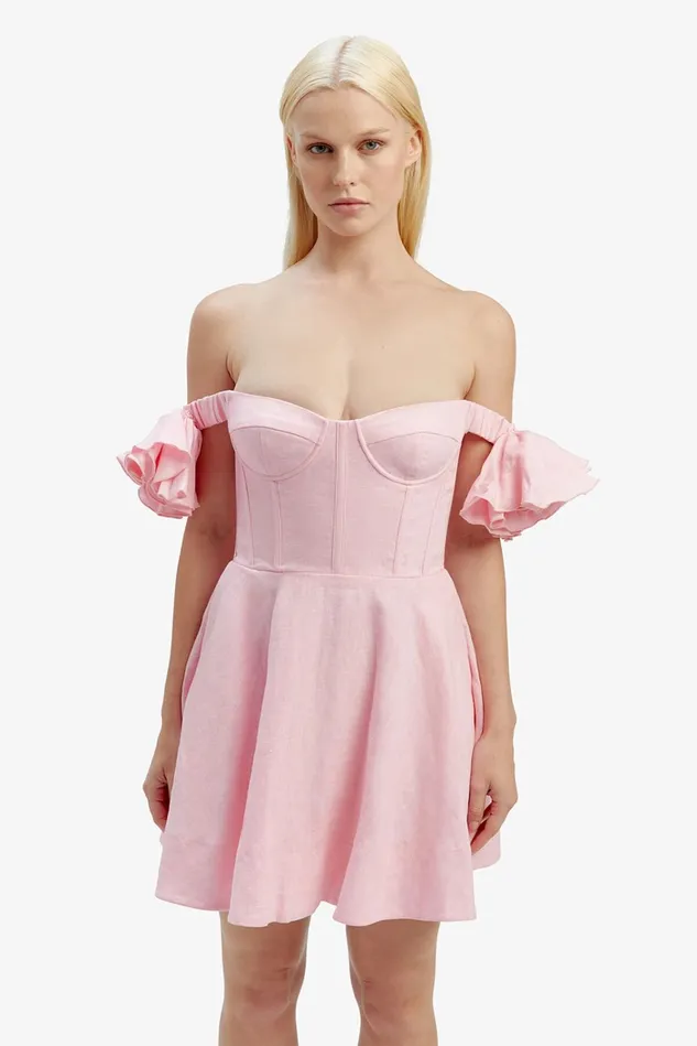Women Day To Night Dresses Bardot Sigma Mini Dress In Soft Pink Soft Pink Women Day To Night Dresses Bardot Sigma Mini Dress In Soft Pink Soft Pink