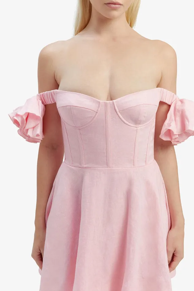 Women Day To Night Dresses Bardot Sigma Mini Dress In Soft Pink Soft Pink Women Day To Night Dresses Bardot Sigma Mini Dress In Soft Pink Soft Pink