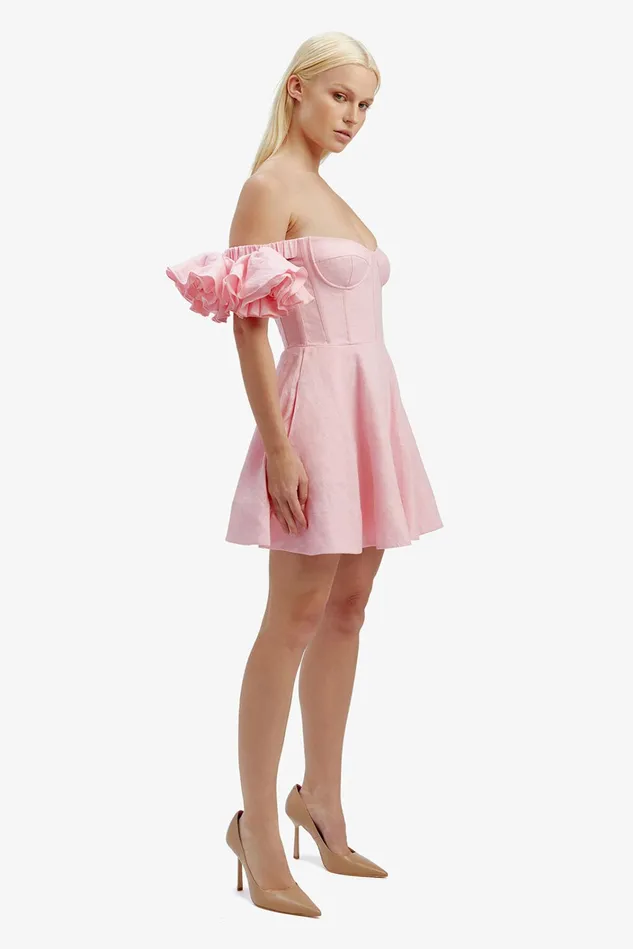 Women Day To Night Dresses Bardot Sigma Mini Dress In Soft Pink Soft Pink Women Day To Night Dresses Bardot Sigma Mini Dress In Soft Pink Soft Pink