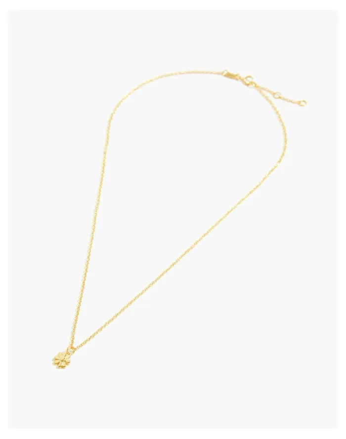 Women Delicate Collection Demi Fine Daisy Pendant Necklace 14k Gold Madewell 14K GoldPlated Women Delicate Collection Demi Fine Daisy Pendant Necklace 14k Gold Madewell 14K GoldPlated
