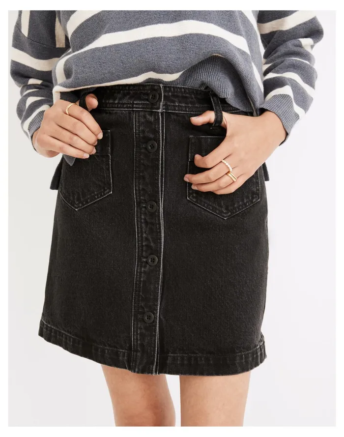 Women Denim High Waist Button Front Mini Skirt In Gilmore Wash Gilmore Wash Madewell Skirts Women Denim High Waist Button Front Mini Skirt In Gilmore Wash Gilmore Wash Madewell Skirts