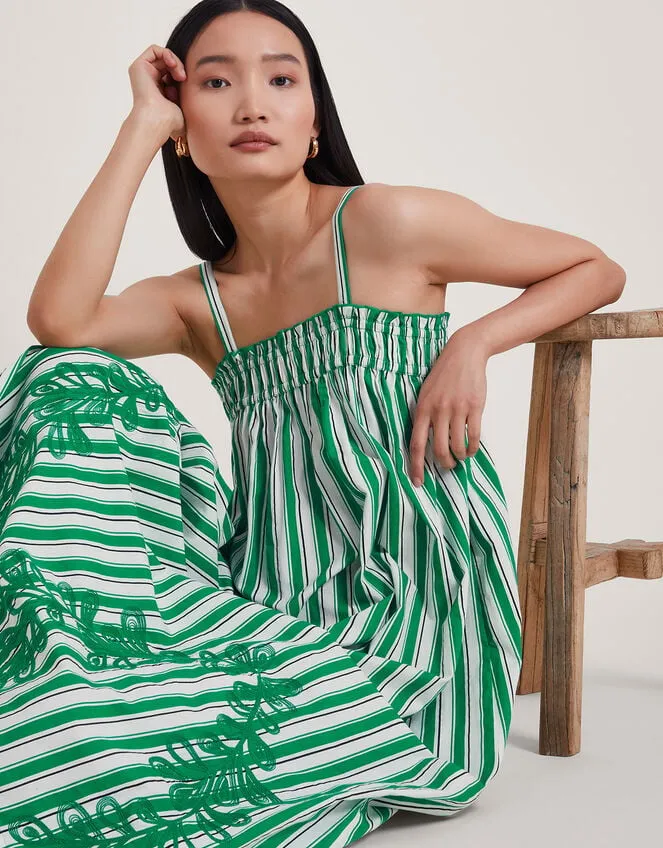 Women Dorita Embroidered Dress Green Monsoon Dresses