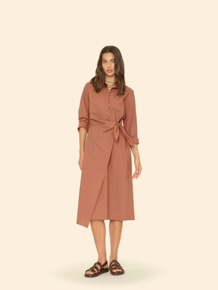 Women Dresses Xirena Latte Brown Mccallister Dress