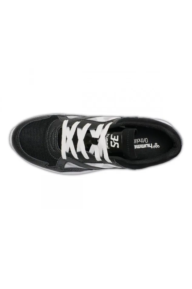 Women Edmonton 3s Leather Trainers In Black Hummel 8211 208367 Black Brentiny Paris Sneakers