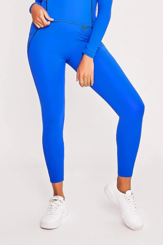 Women Electric Blue Jogger Pants Project X 8211 F192018 Brentiny Paris Leggings