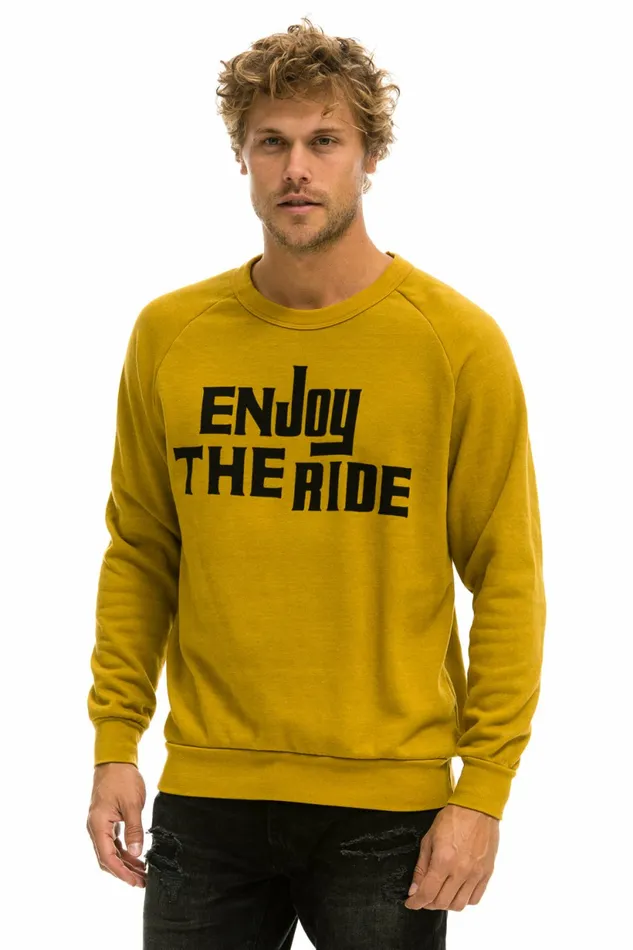 Women ENJOY THE RIDE SWEATSHIRT 8211 HONEY Aviator Nation UnisexCrewSweatshirt Women ENJOY THE RIDE SWEATSHIRT 8211 HONEY Aviator Nation UnisexCrewSweatshirt