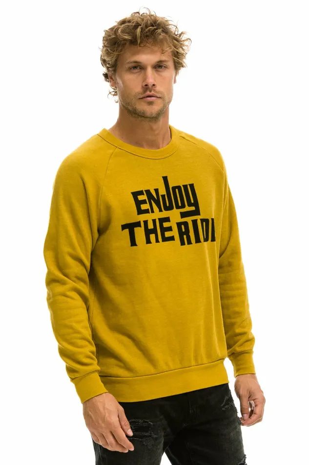 Women ENJOY THE RIDE SWEATSHIRT 8211 HONEY Aviator Nation UnisexCrewSweatshirt Women ENJOY THE RIDE SWEATSHIRT 8211 HONEY Aviator Nation UnisexCrewSweatshirt