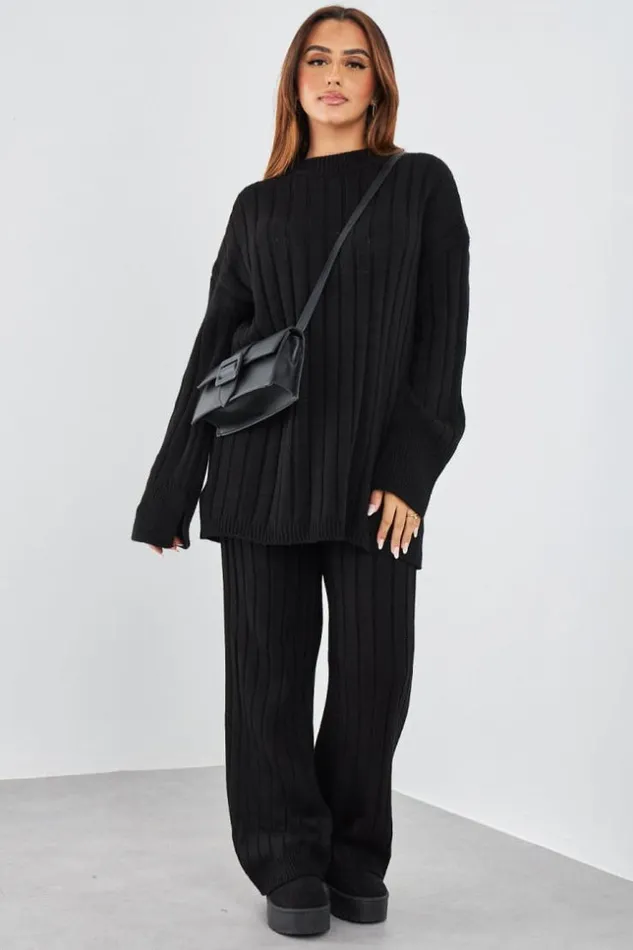 Women Ensemble 2 Pices Pull Long Pantalon En Laine Noir Black Brentiny Paris Sweaters and Sweatshirts Women Ensemble 2 Pices Pull Long Pantalon En Laine Noir Black Brentiny Paris Sweaters and Sweatshirts