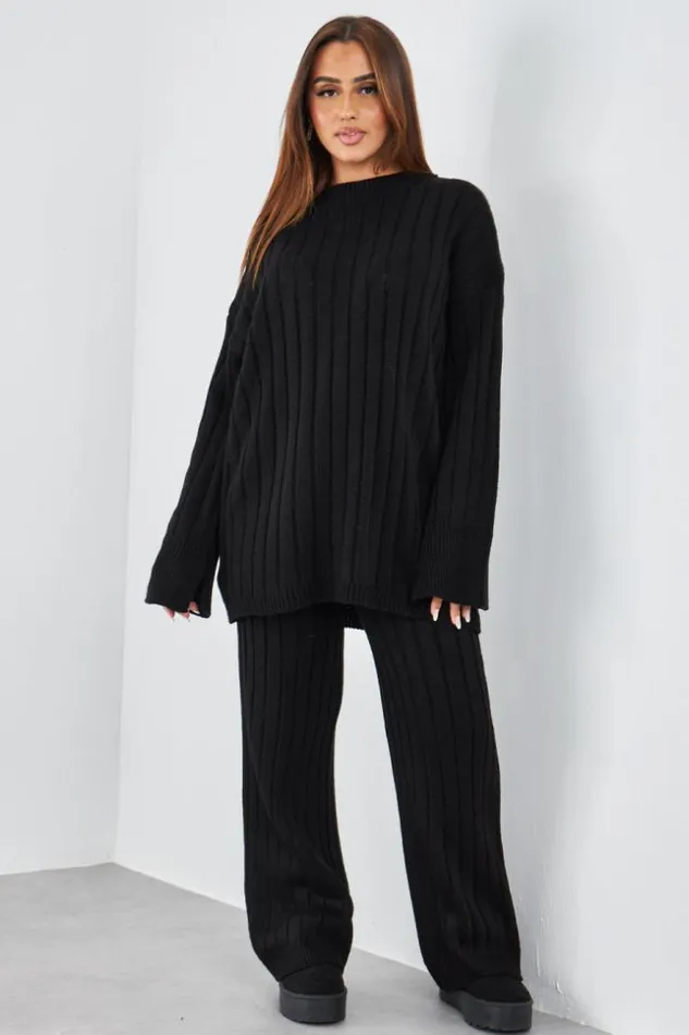 Women Ensemble 2 Pices Pull Long Pantalon En Laine Noir Black Brentiny Paris Sweaters and Sweatshirts Women Ensemble 2 Pices Pull Long Pantalon En Laine Noir Black Brentiny Paris Sweaters and Sweatshirts
