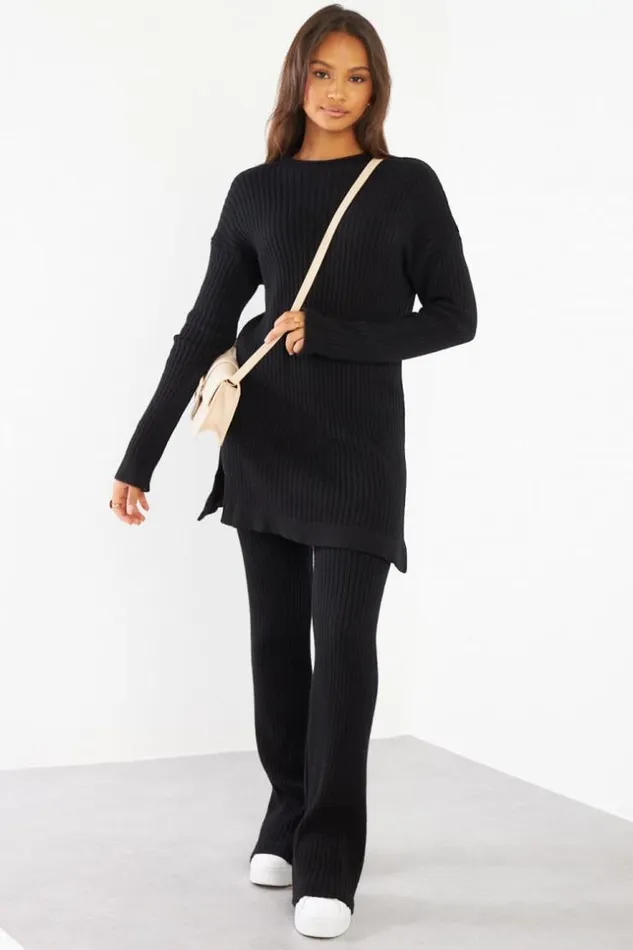 Women Ensemble 2 Pices Pull Pantalon Noir En Laine Ctel Black Brentiny Paris Sweaters and Sweatshirts Women Ensemble 2 Pices Pull Pantalon Noir En Laine Ctel Black Brentiny Paris Sweaters and Sweatshirts