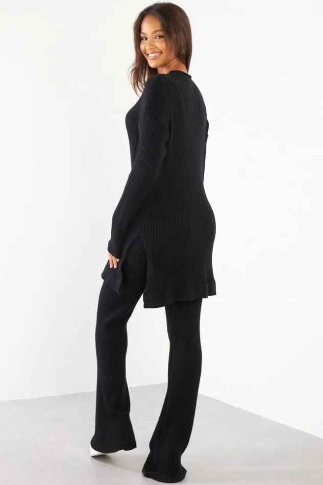 Women Ensemble 2 Pices Pull Pantalon Noir En Laine Ctel Black Brentiny Paris Sweaters and Sweatshirts Women Ensemble 2 Pices Pull Pantalon Noir En Laine Ctel Black Brentiny Paris Sweaters and Sweatshirts