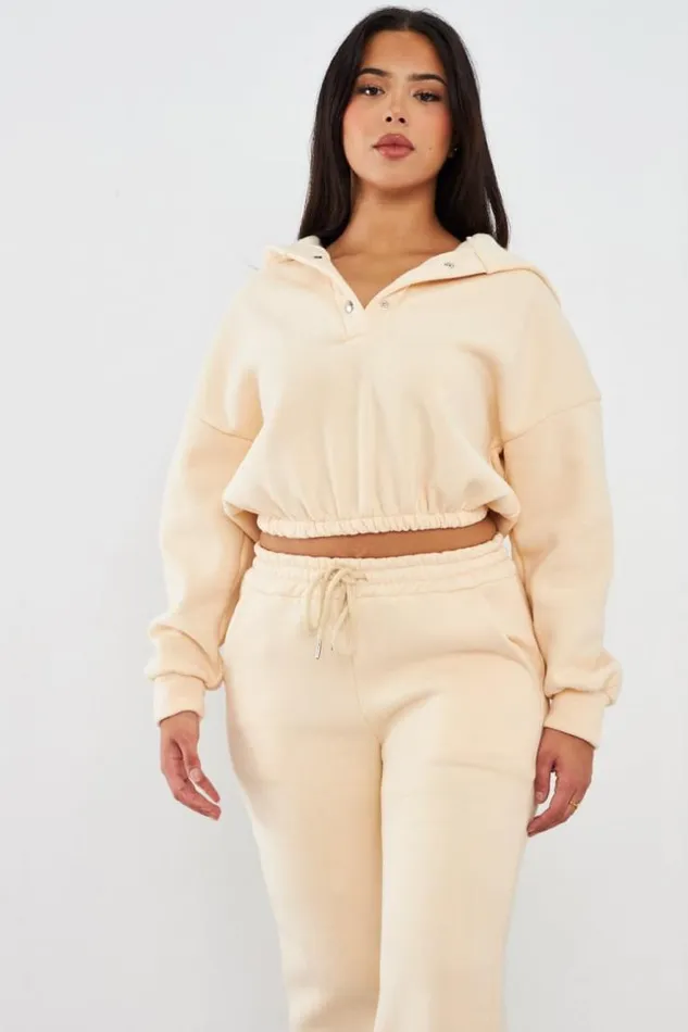 Women Ensemble 2 Pices Sweat Jogging Beige Beige Brentiny Paris Sweaters and Sweatshirts Women Ensemble 2 Pices Sweat Jogging Beige Beige Brentiny Paris Sweaters and Sweatshirts