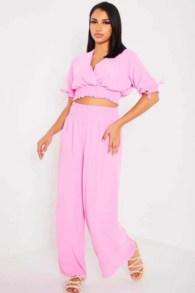 Women Ensemble 2 Pices Top Pantalon Rose Fluide Lightpink Brentiny Paris Top And Tank Tops Women Ensemble 2 Pices Top Pantalon Rose Fluide Lightpink Brentiny Paris Top And Tank Tops