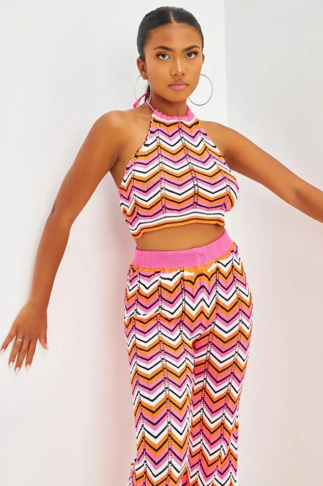 Women Ensemble Top Pantalon En Crochet Motifs Chevrons Orange Et Rose Orange Brentiny Paris Top And Tank Tops Women Ensemble Top Pantalon En Crochet Motifs Chevrons Orange Et Rose Orange Brentiny Paris Top And Tank Tops