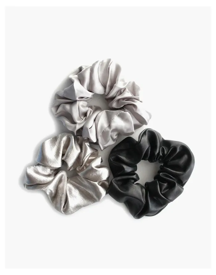 Women Esselle Grey Scrunchies Bundle Grey Multi Madewell Hair Accessories