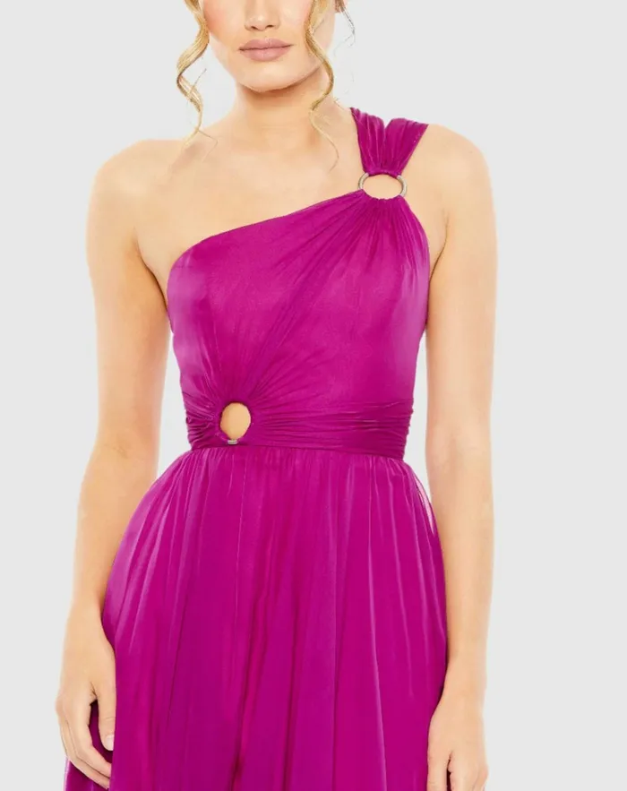 Women Evening Gowns Mac Duggal Strappy One Shoulder A Line Gown Black Women Evening Gowns Mac Duggal Strappy One Shoulder A Line Gown Black