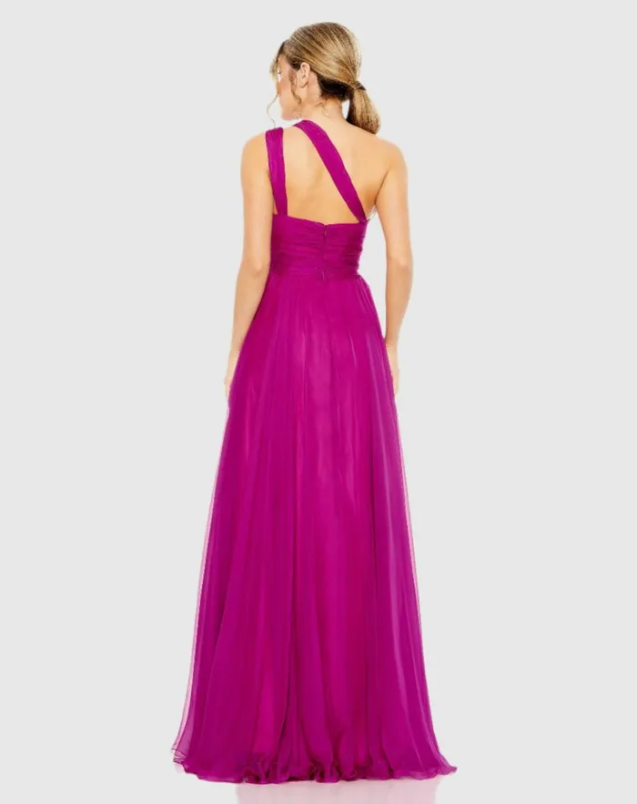 Women Evening Gowns Mac Duggal Strappy One Shoulder A Line Gown Black Women Evening Gowns Mac Duggal Strappy One Shoulder A Line Gown Black