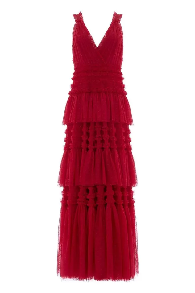 Women Exclusives Needle and Thread Candice Gown Red