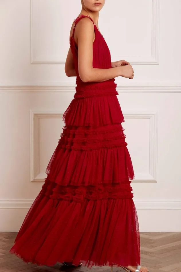 Women Exclusives Needle and Thread Candice Gown Red