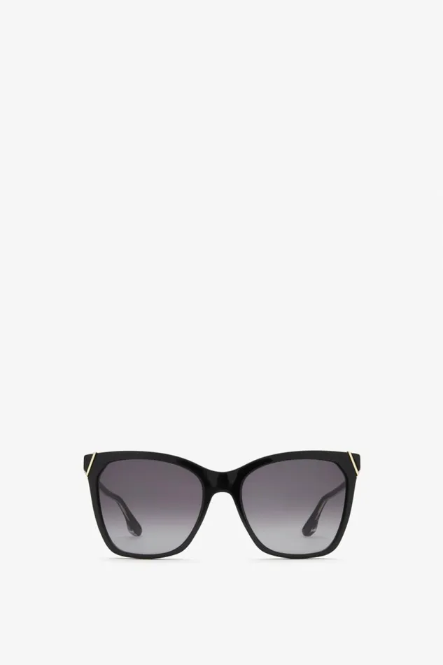 Women Eyewear Victoria Beckham Squared Cat Eye Sunglasses In BlackGrey