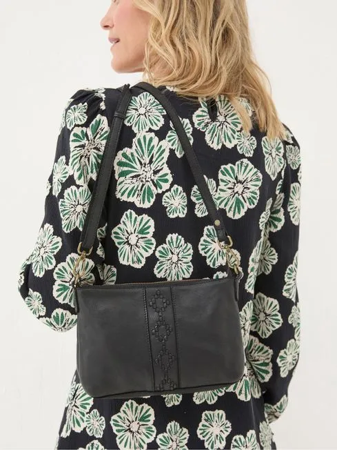 Women Fatface Bags and Wallets Eve Black Crossbody Bag