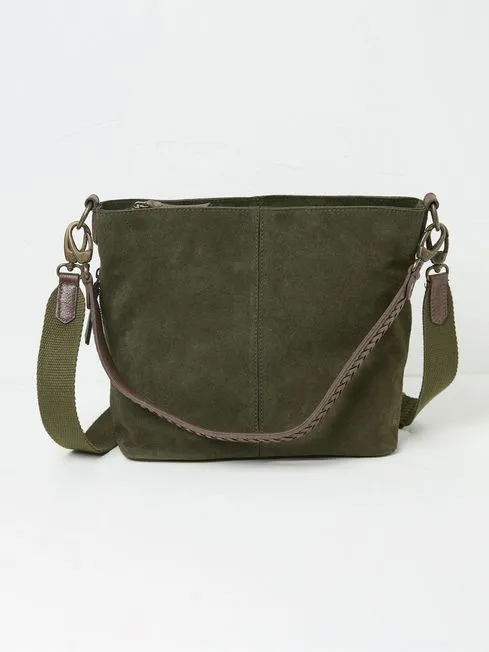 Women Fatface Bags and Wallets Valletta Green Shoulder Bag
