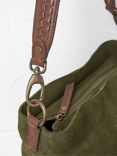 Women Fatface Bags and Wallets Valletta Green Shoulder Bag