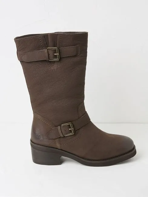 Women Fatface Boots Camilla Brown Biker Boots