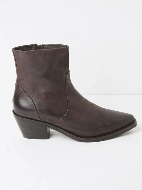 Women Fatface Boots Leonie Brown Ankle Western Boots