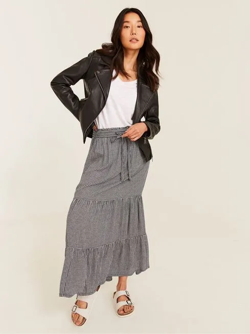 Women Fatface Coats and Jackets Black Biker Bethany Jacket