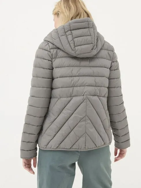 Women Fatface Coats and Jackets Garnet Grey Lightweight Puffer Jacket