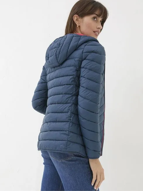Women Fatface Coats and Jackets Ruby Teal Blue Lightweight Puffer Jacket