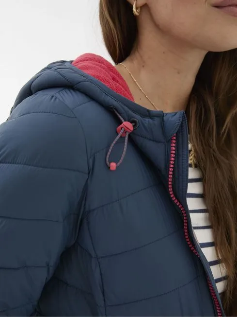 Women Fatface Coats and Jackets Ruby Teal Blue Lightweight Puffer Jacket