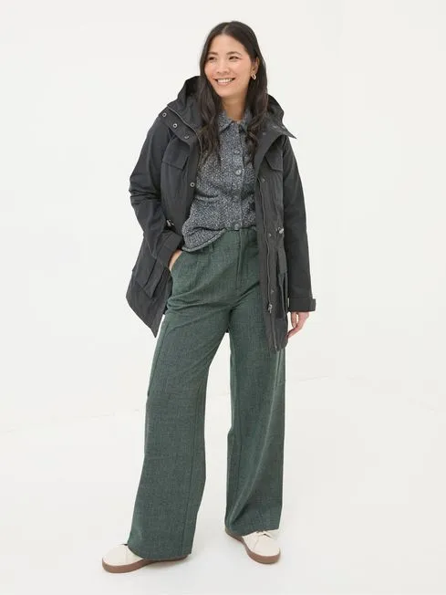 Women Fatface Coats and Jackets Tiegan Black Waterproof Coat