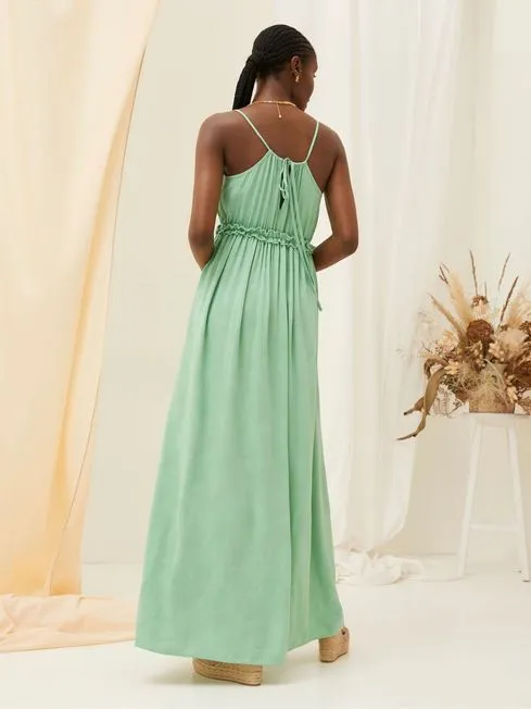 Women Fatface Dresses Green Maxi Dress Women Fatface Dresses Green Maxi Dress
