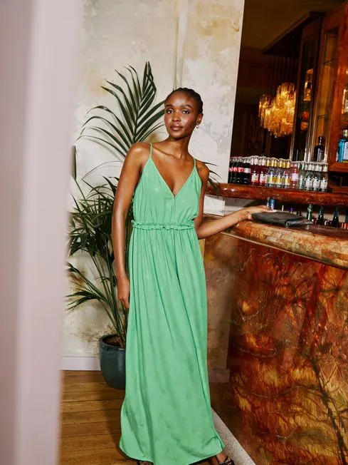 Women Fatface Dresses Green Maxi Dress Women Fatface Dresses Green Maxi Dress