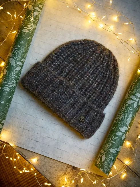 Women Fatface Hats Black Sparkle Beanie Women Fatface Hats Black Sparkle Beanie