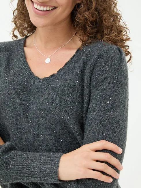 Women Fatface Knitwear Charcoal Grey Jasmine Jumper Women Fatface Knitwear Charcoal Grey Jasmine Jumper