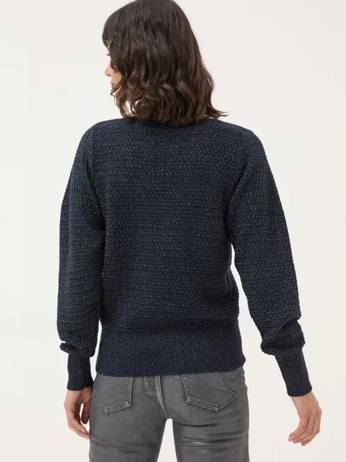 Women Fatface Knitwear Dark Navy Lara Sparkle Jumper Women Fatface Knitwear Dark Navy Lara Sparkle Jumper