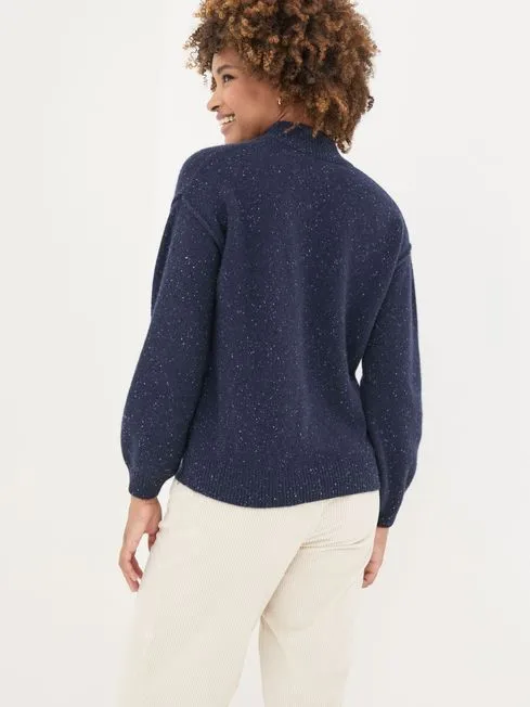 Women Fatface Knitwear Navy Lyanna Cardigan Women Fatface Knitwear Navy Lyanna Cardigan