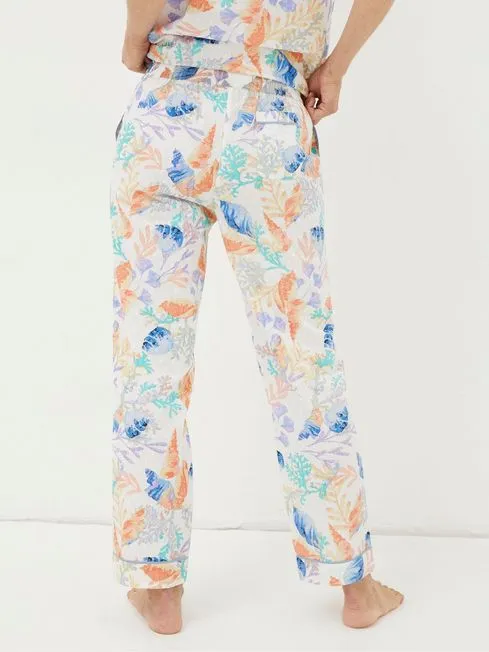 Women Fatface Loungewear Eva Multi Ocean Shell Trousers Women Fatface Loungewear Eva Multi Ocean Shell Trousers
